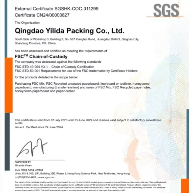 Qingdao Yilida Packaging conduziu um treinamento especial sobre o Sistema de Gerenciamento da Cadeia de Fornecimento e Demanda FSC.