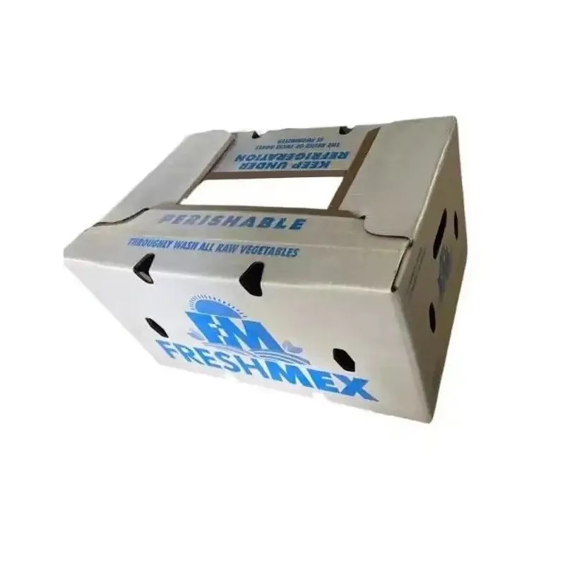 Caixa ondulada de cera impressa com logotipo